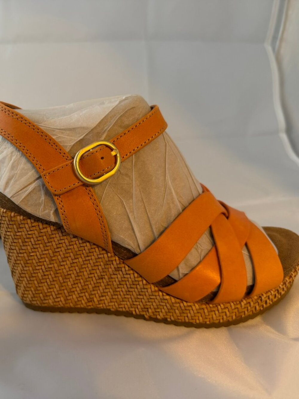 Sofft  Women's Carlana Wedge Sandal  Sunset Orange Women Size 6 M  NIB - Picture 5 of 7